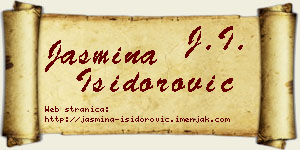 Jasmina Isidorović vizit kartica